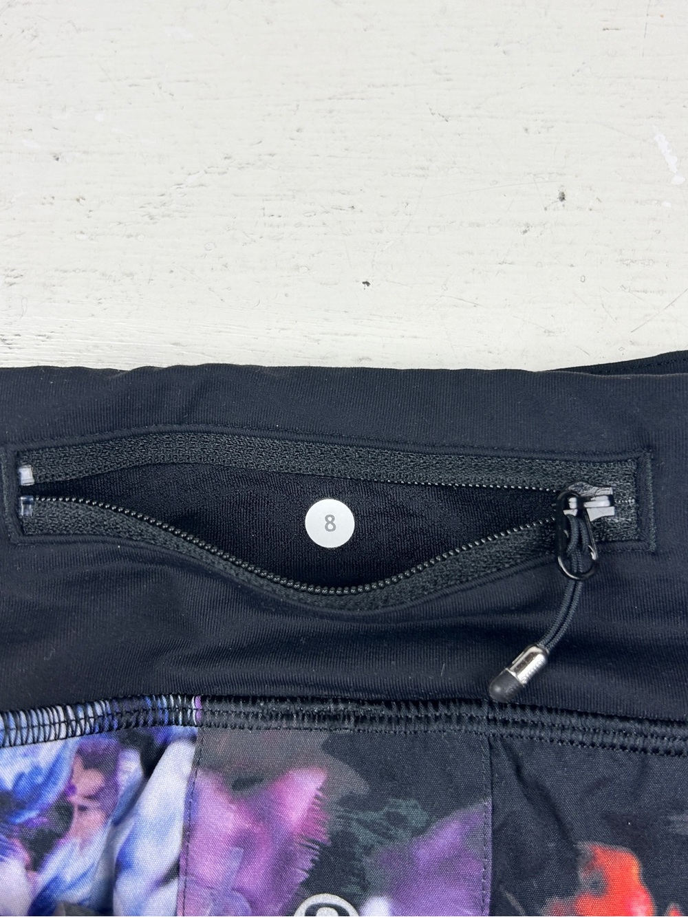 Lululemon Women's Layered Lined Mini Skirt Skirt Floral Black Size 8 Sporty - Picture 4 of 6